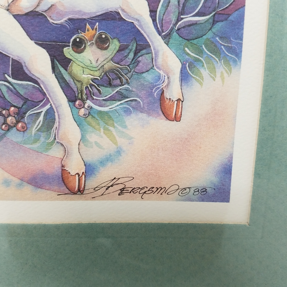Jody Bergsma Limited Edition Lithograph Fantasy Elf Carousel, 12x16 - Picture 4 of 12